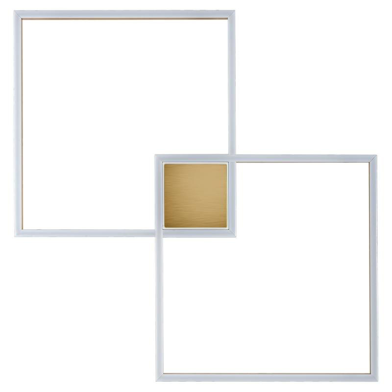 Потолочный светильник Squares Geometrical Shape Ceiling Light Золотой Белый Потолочный светильник Squares Geometrical Shape Ceiling Light Золотой Белый в Орле | Loft Concept