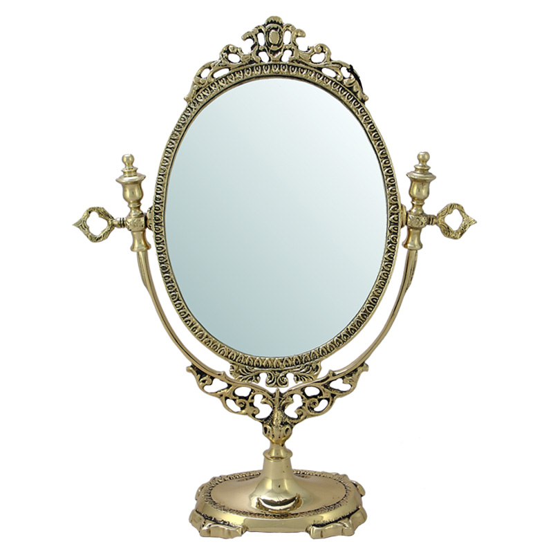 Зеркало настольное в бронзовой раме Royal Gold Mirrors Золотой Зеркало настольное в бронзовой раме Royal Gold Mirrors Золотой в Орле | Loft Concept
