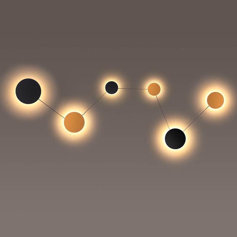 Бра Star System Sconce 6 Черный Золотой Бра Star System Sconce 6 Черный Золотой в Орле | Loft Concept