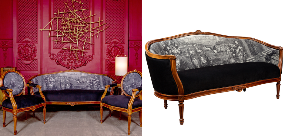 Диван Black and White Versailles Sofa Диван Black and White Versailles Sofa - Loft-Concept в Орле