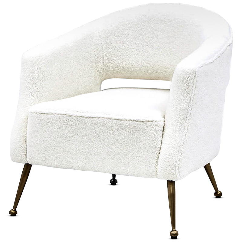 Кресло Hestia Chair Бронза Белый в Орле | Loft Concept 