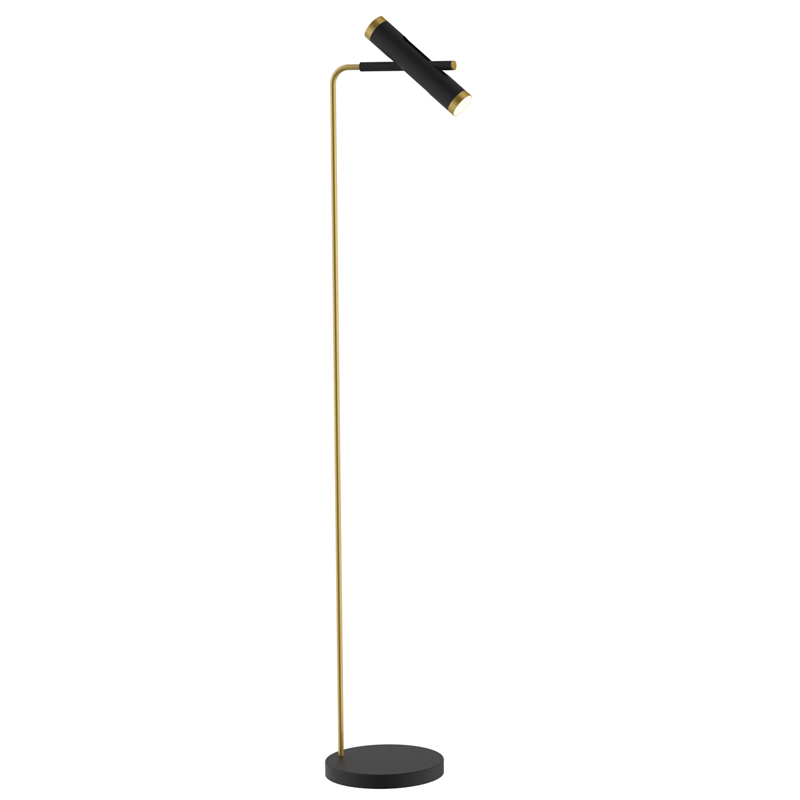 Торшер Rainer Floor Lamp black Черный Золотой Торшер Rainer Floor Lamp black Черный Золотой в Орле | Loft Concept