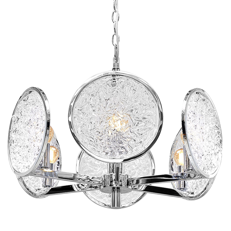 Люстра Geraldine Glass Silver Chandelier Прозрачное Стекло Серебряный Люстра Geraldine Glass Silver Chandelier Прозрачное Стекло Серебряный в Орле | Loft Concept