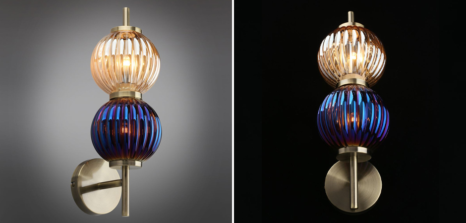 Бра Shell Beads с цветным стеклом Бра Shell Beads с цветным стеклом - Loft-Concept в Орле
