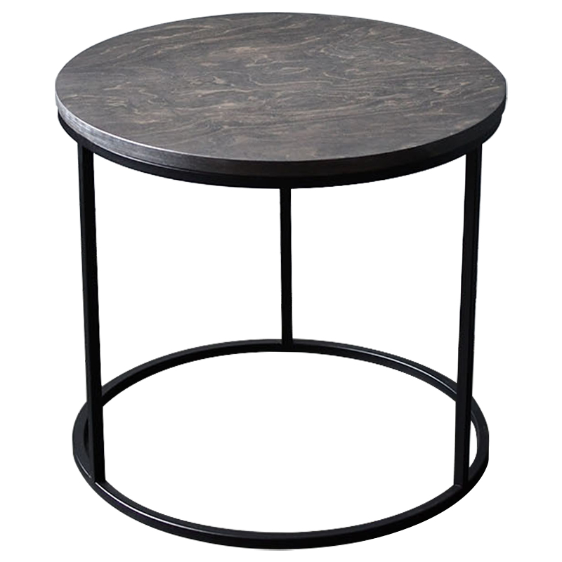 Кофейный стол Reyes Industrial Metal Rust Coffee Table Коричневый Черный в Орле | Loft Concept 