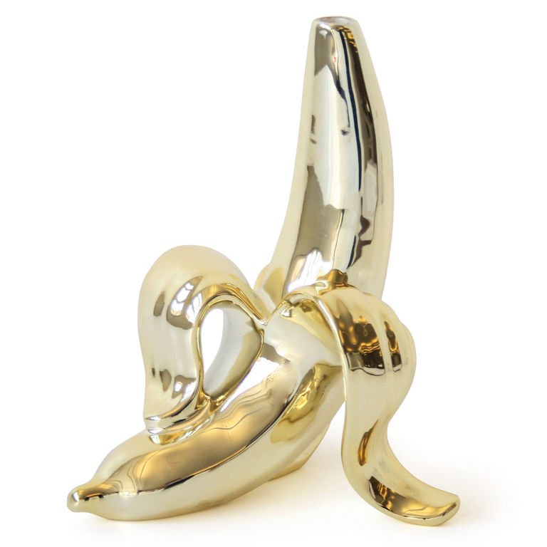 Статуэтка BANANA BUD VASE Глянцевое золото Статуэтка BANANA BUD VASE Глянцевое золото в Орле | Loft Concept