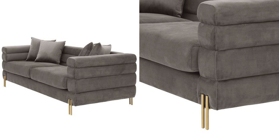 Диван Eichholtz Sofa York grey Диван Eichholtz Sofa York grey - Loft-Concept в Орле