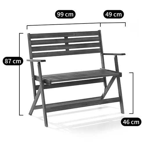 Деревянная садовая скамейка складная Gary Wood Bench в Орле