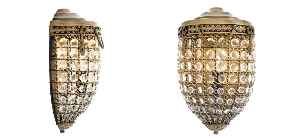 Бра Eichholtz Wall Lamp Emperor Brass - Loft-Concept в Орле