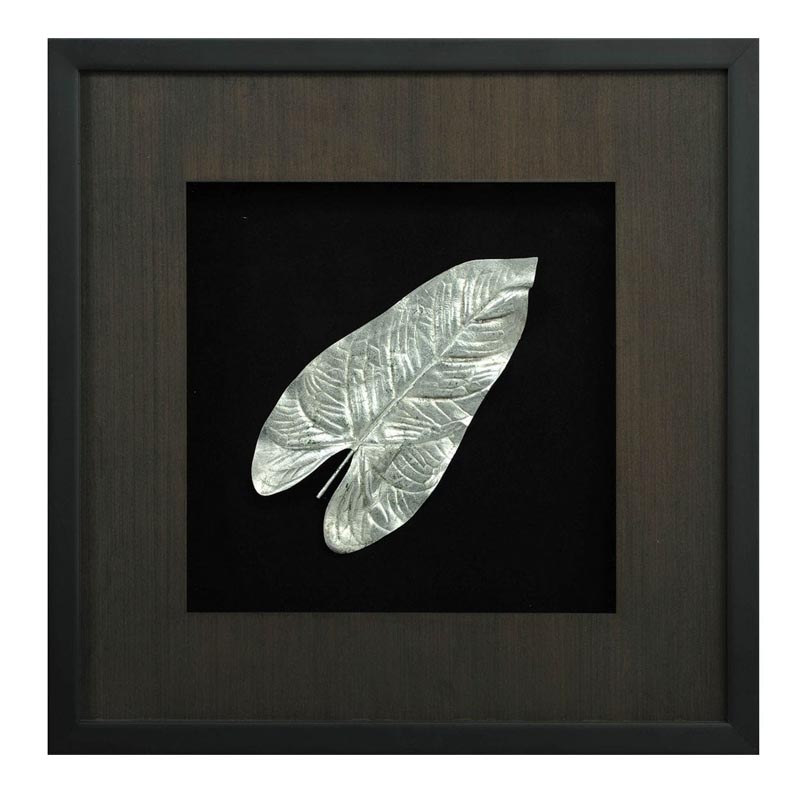 Панно Cassian Philodendron Leaf Черный Серебряный Панно Cassian Philodendron Leaf Черный Серебряный в Орле | Loft Concept