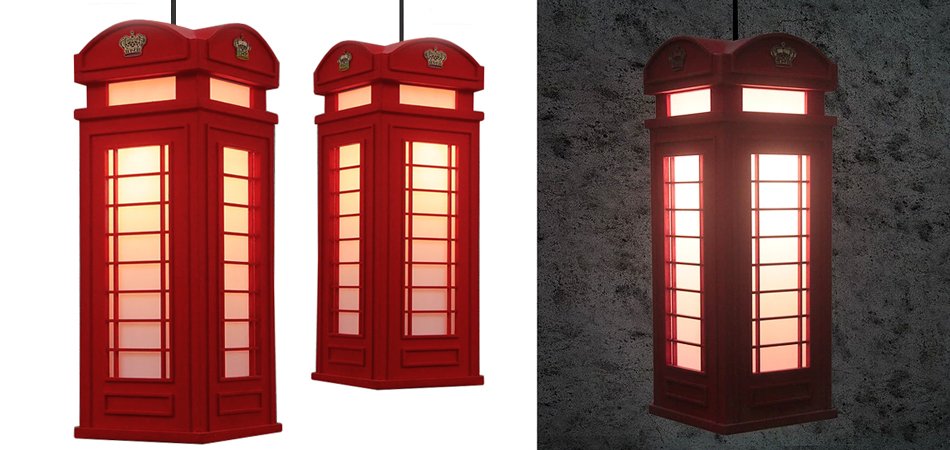 Подвесной светильник London Phone Booth Pendant - Loft-Concept в Орле
