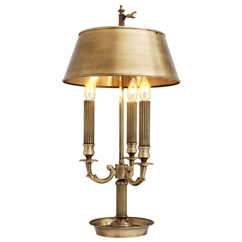 Настольная лампа Eichholtz Table Lamp Deauville Латунь Античная полированная Настольная лампа Eichholtz Table Lamp Deauville Латунь Античная полированная в Орле | Loft Concept