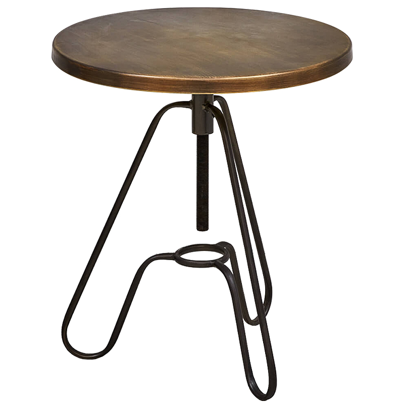Приставной стол Grechen side table Бронза Черный Приставной стол Grechen side table Бронза Черный в Орле | Loft Concept