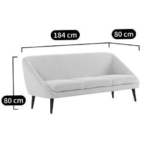Трехместный диван с обивкой из велюра Belanger Sofa в Орле
