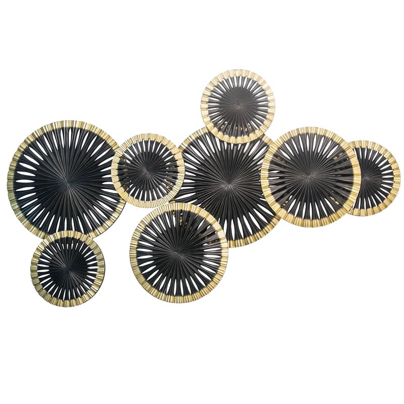 Арт-объект Apollo Black and Gold Wall Plaque Disc gap 8 Золотой Черный Арт-объект Apollo Black and Gold Wall Plaque Disc gap 8 Золотой Черный в Орле | Loft Concept