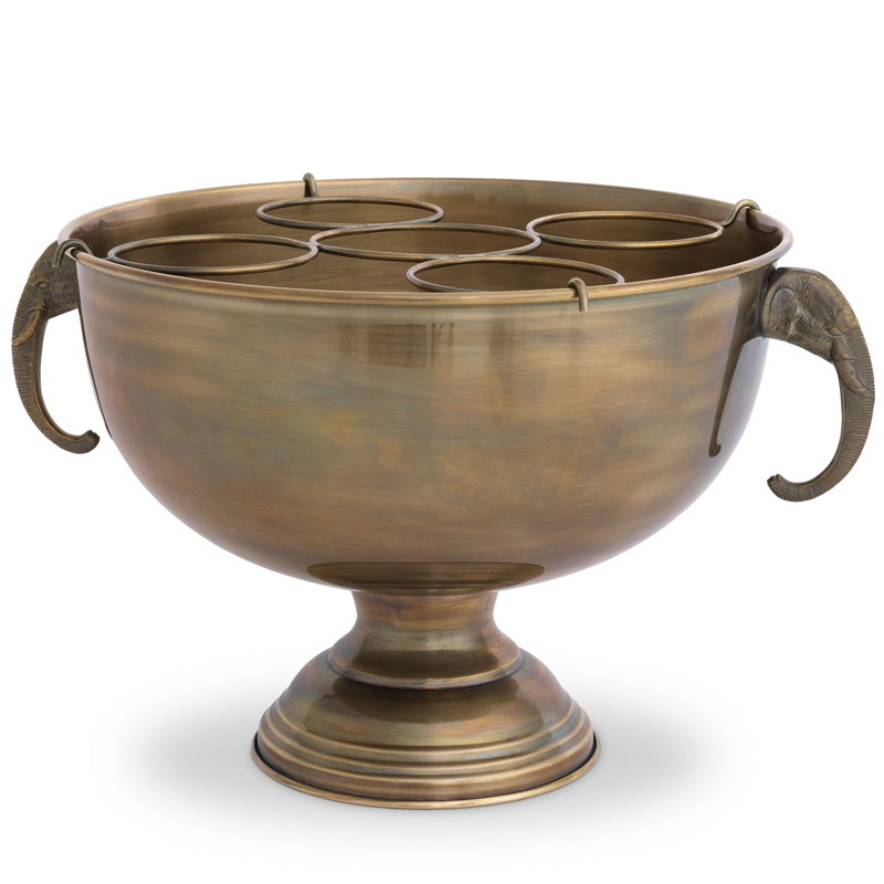 Ведерко для льда Eichholtz Champagne Cooler Maharaja Винтажная латунь Ведерко для льда Eichholtz Champagne Cooler Maharaja Винтажная латунь в Орле | Loft Concept