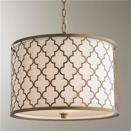 Люстра Contempo Arabesque Convertible Drum Pendant Латунь Люстра Contempo Arabesque Convertible Drum Pendant Латунь в Орле | Loft Concept