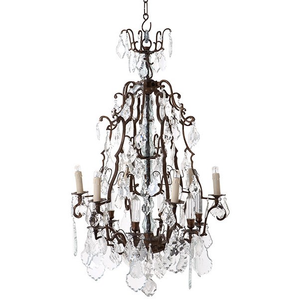Люстра Luster Chateau De Wideville Латунь Прозрачный (Transparent) Люстра Luster Chateau De Wideville Латунь Прозрачный (Transparent) в Орле | Loft Concept
