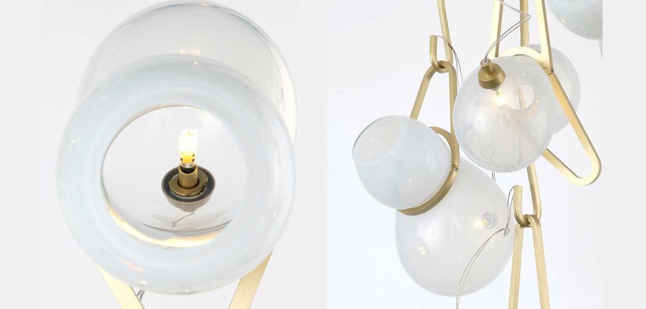Люстра White glass trap Люстра White glass trap - Loft-Concept в Орле