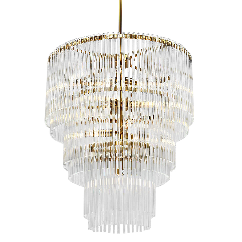 Люстра Nembus Cascade Chandelier Прозрачное Стекло Золотой Люстра Nembus Cascade Chandelier Прозрачное Стекло Золотой в Орле | Loft Concept