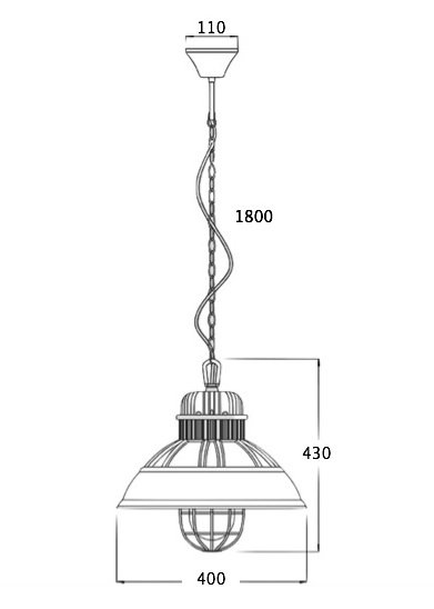 Подвесной светильник Loft Industrial Metal Cage Elder Подвесной светильник Loft Industrial Metal Cage Elder в Орле