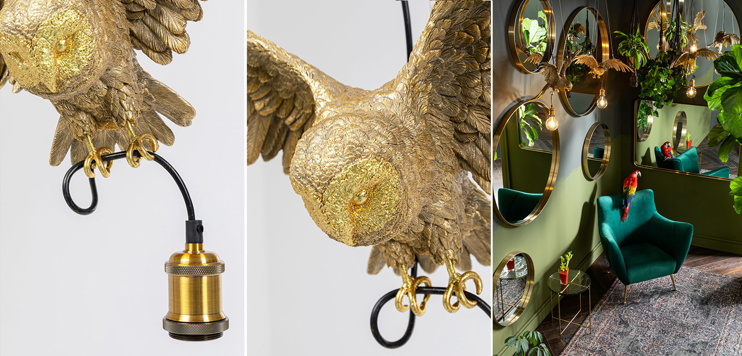 Подвесной Светильник Золотая Сова Golden Owl - фото №1