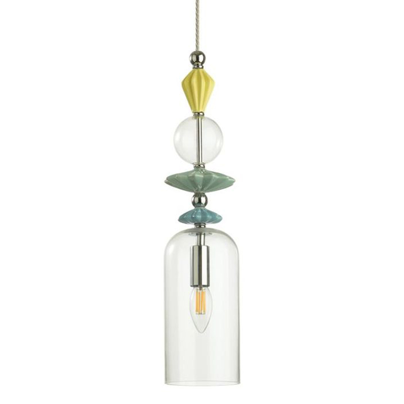 Подвесной светильник Iris Glas hanging lamp candy C chrome Прозрачное Стекло Прозрачный желтый Голубой Хром Прозрачный зеленый Подвесной светильник Iris Glas hanging lamp candy C chrome Прозрачное Стекло Прозрачный желтый Голубой Хром Прозрачный зеленый в Орле | Loft Concept