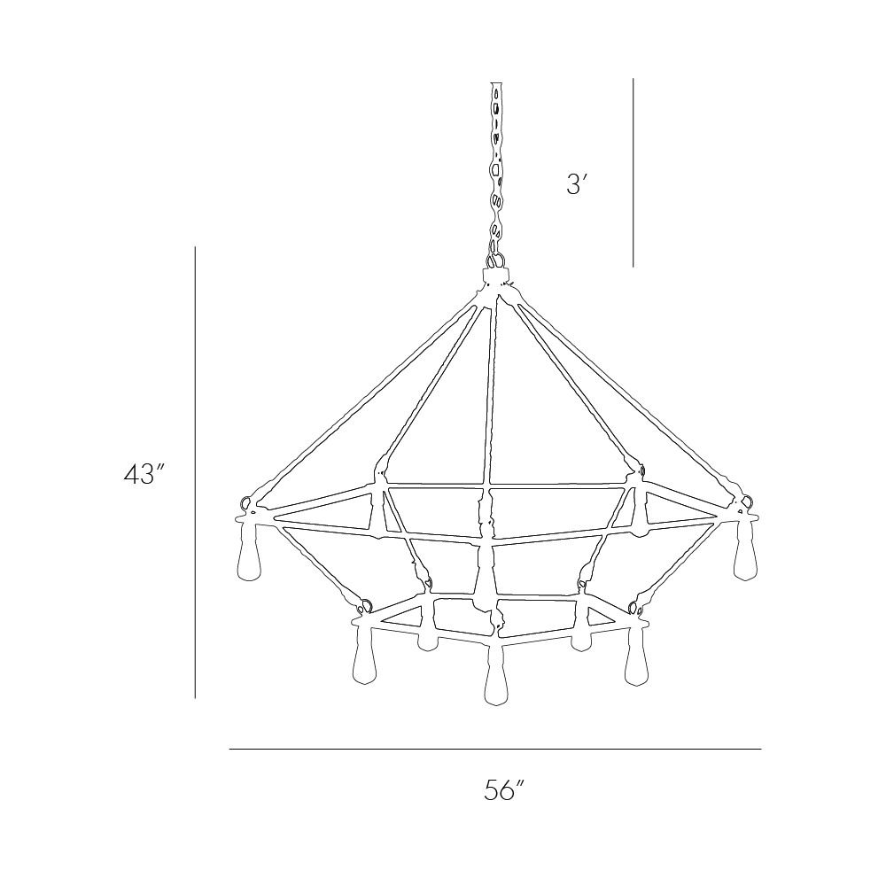 Люстра Arteriors MCINTYRE TWO TIERED CHANDELIER Люстра Arteriors MCINTYRE TWO TIERED CHANDELIER в Орле