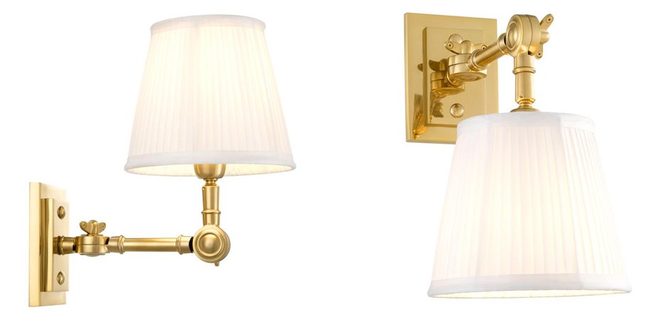Бра Wall Lamp Wentworth Single Gold+White Бра Wall Lamp Wentworth Single Gold+White - Loft-Concept в Орле