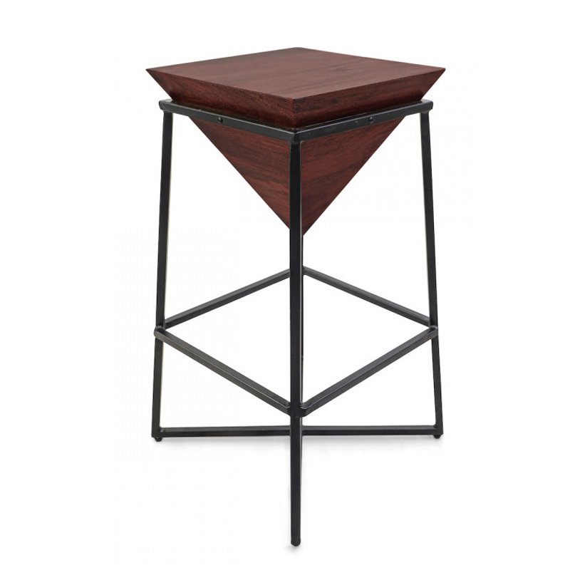 Приставной стол Inverted Pyramid Side Table dark Черный Коричневый в Орле | Loft Concept 