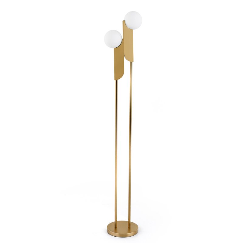 Торшер Two ball floor lamp Золотой Торшер Two ball floor lamp Золотой в Орле | Loft Concept