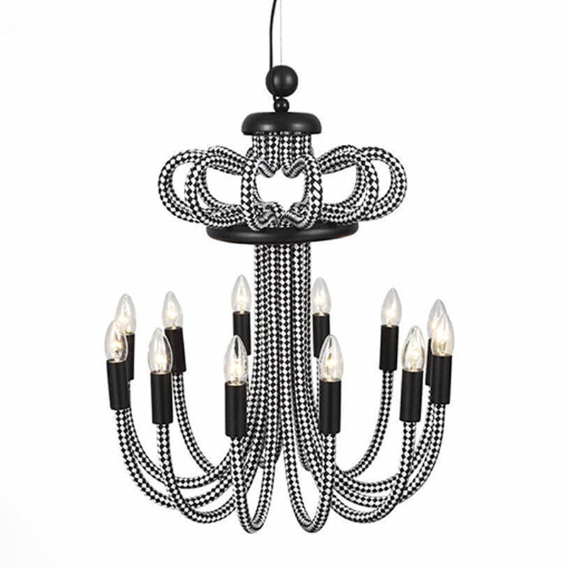 Люстра Belcalis chandelier Черно-белый Люстра Belcalis chandelier Черно-белый в Орле | Loft Concept