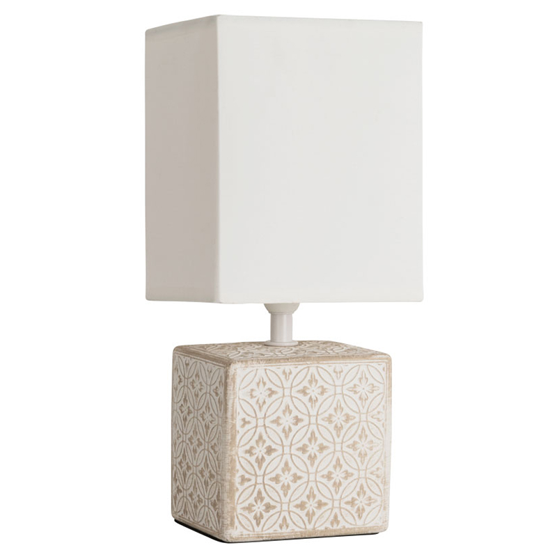 Настольная лампа Дизайнерская Lazio Ivory Table Lamp ivory ( слоновая кость ) в Орле | Loft Concept 