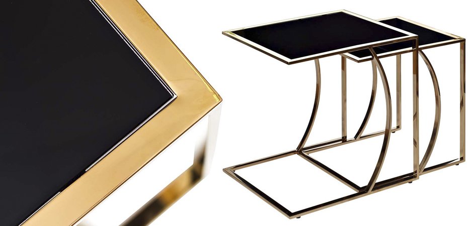Приставной стол Metal Crescent Side Table Gold Приставной стол Metal Crescent Side Table Gold - Loft-Concept в Орле