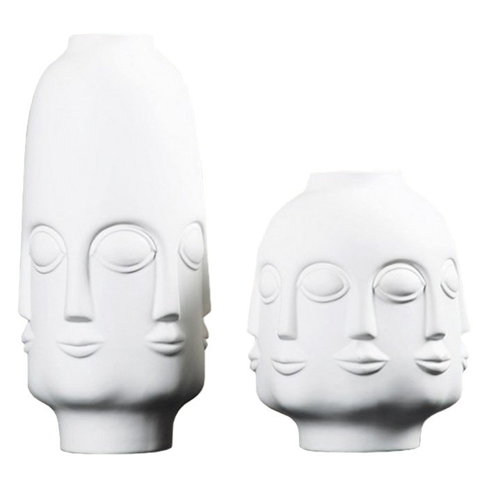 Ваза Budda Head Белый Ваза Budda Head Белый в Орле | Loft Concept
