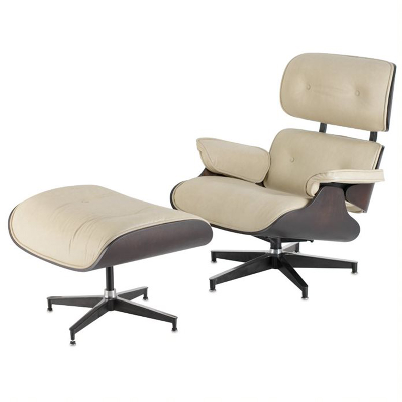 Кресло Eames Lounge Chair & Ottoman cream Кремовый Кресло Eames Lounge Chair & Ottoman cream Кремовый в Орле | Loft Concept
