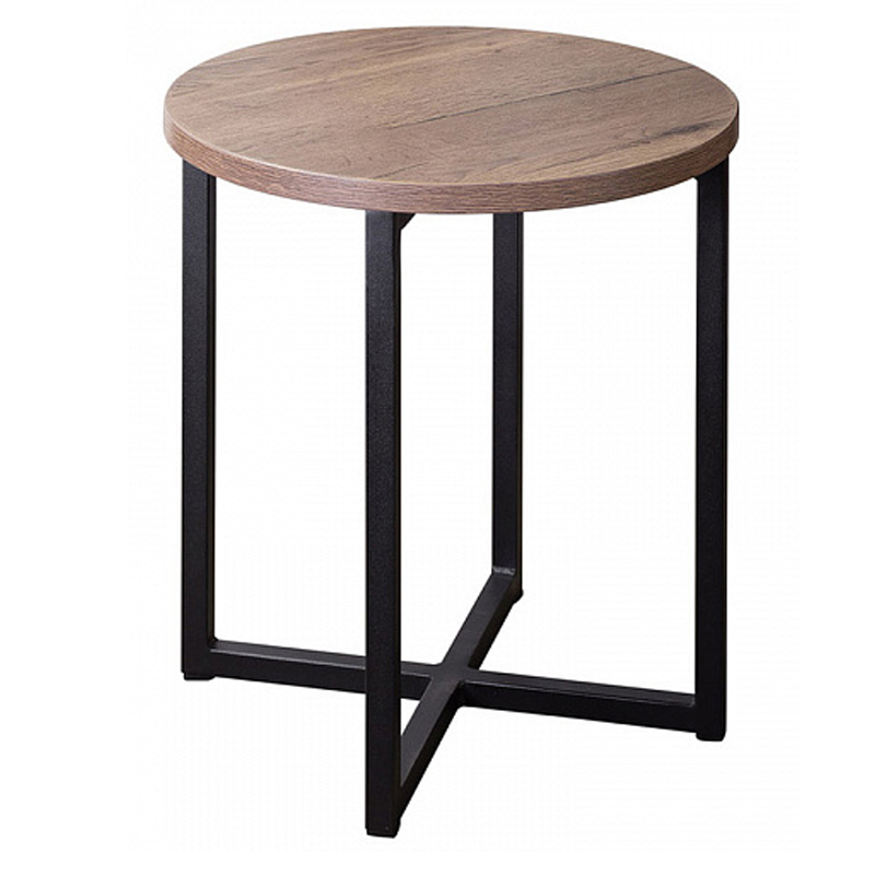 Приставной стол Industrial Oak Heidi Side Table Черный Дерево Табак Приставной стол Industrial Oak Heidi Side Table Черный Дерево Табак в Орле | Loft Concept