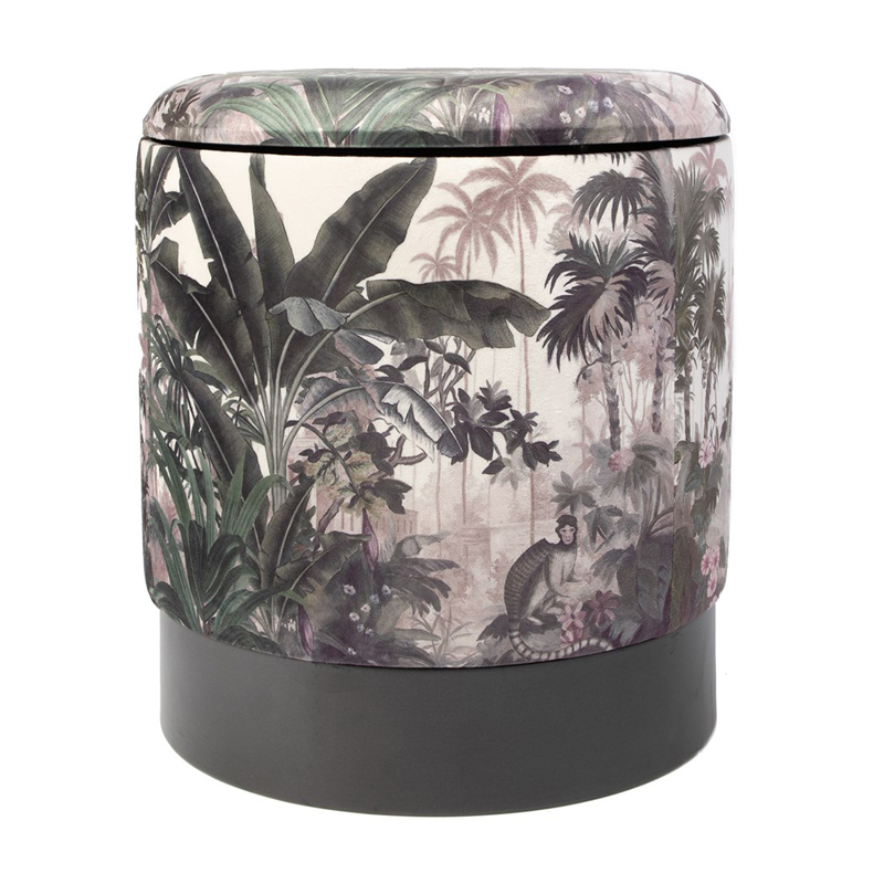 Пуф PUF Jungle Print rainforest Мульти Черный Пуф PUF Jungle Print rainforest Мульти Черный в Орле | Loft Concept