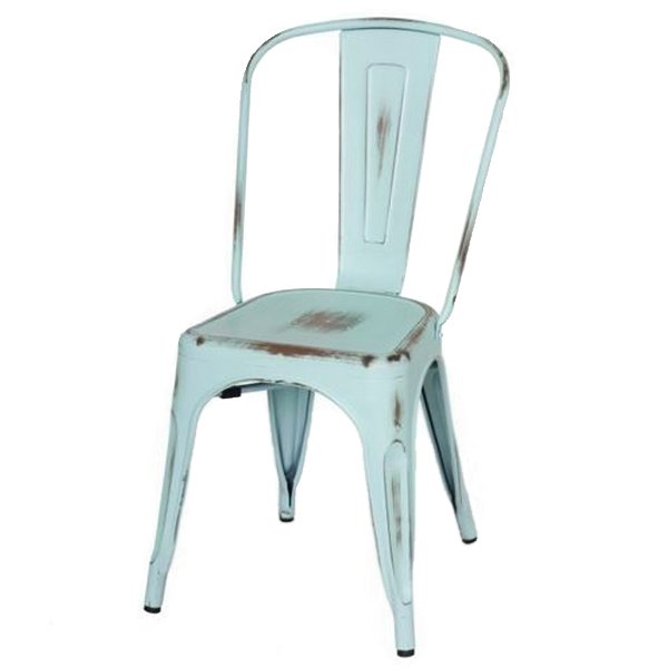Кухонный стул Tolix Chair Vintage Blue Винтажный голубой в Орле | Loft Concept 