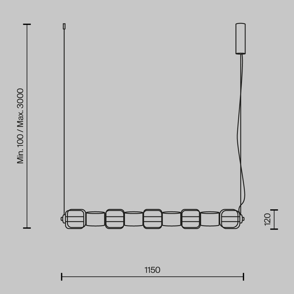Подвесной светильник Ritmo 3000К 22Вт в Орле