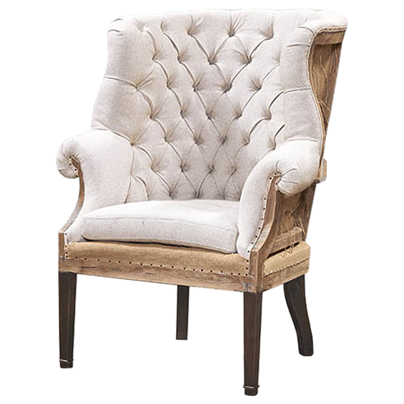 Кресло Gamilton Armchair Beige Бежевый Коричневый Кресло Gamilton Armchair Beige Бежевый Коричневый в Орле | Loft Concept