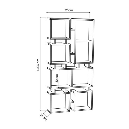 Стеллаж прямой цвета древесины с 8-ю открытыми полками RAIL BOOKCASE NO.1 OAK Стеллаж прямой цвета древесины с 8-ю открытыми полками RAIL BOOKCASE NO.1 OAK в Орле