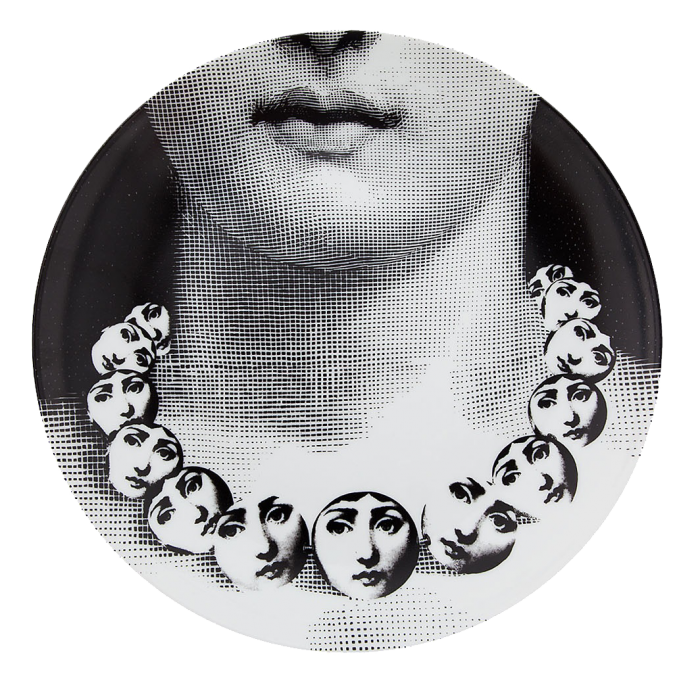 Декоративная тарелка Fornasetti 107 Черный Декоративная тарелка Fornasetti 107 Черный в Орле | Loft Concept