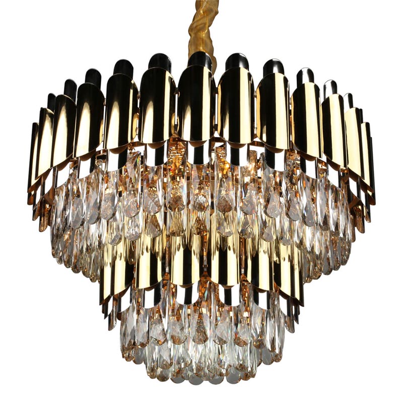 Люстра Gibrien Crystal Chandelier Прозрачный (Transparent) Золотой Люстра Gibrien Crystal Chandelier Прозрачный (Transparent) Золотой в Орле | Loft Concept