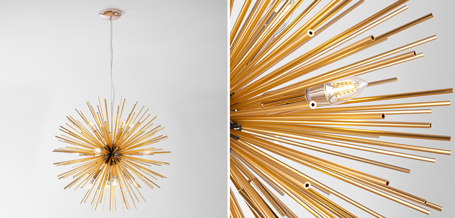 Huge Sputnik Chandelier Gold and Black Huge Sputnik Chandelier Gold and Black - Loft-Concept в Орле