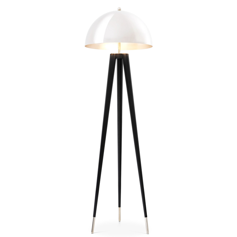 Торшер Eichholtz Floor Lamp Coyote Nickel Никель Черный Торшер Eichholtz Floor Lamp Coyote Nickel Никель Черный в Орле | Loft Concept