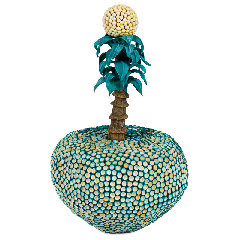 Статуэтка тропический фрукт Tropical Fruit turquoise Бирюзовый Желтый Коричневый Статуэтка тропический фрукт Tropical Fruit turquoise Бирюзовый Желтый Коричневый в Орле | Loft Concept