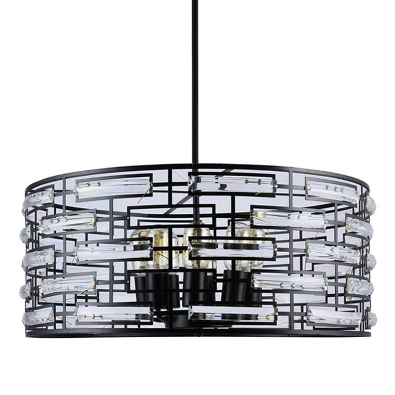 Люстра Metal Coil chandelier 60 Черный Люстра Metal Coil chandelier 60 Черный в Орле | Loft Concept