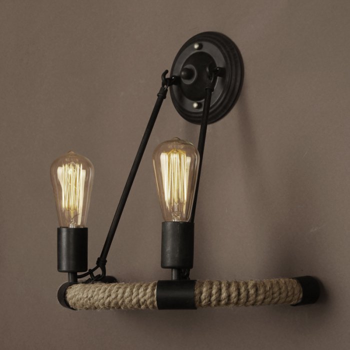 Бра Arco Loft Rope Light Черный Бра Arco Loft Rope Light Черный в Орле | Loft Concept