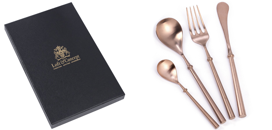 Столовые приборы Ring Handle Copper Столовые приборы Ring Handle Copper - Loft-Concept в Орле